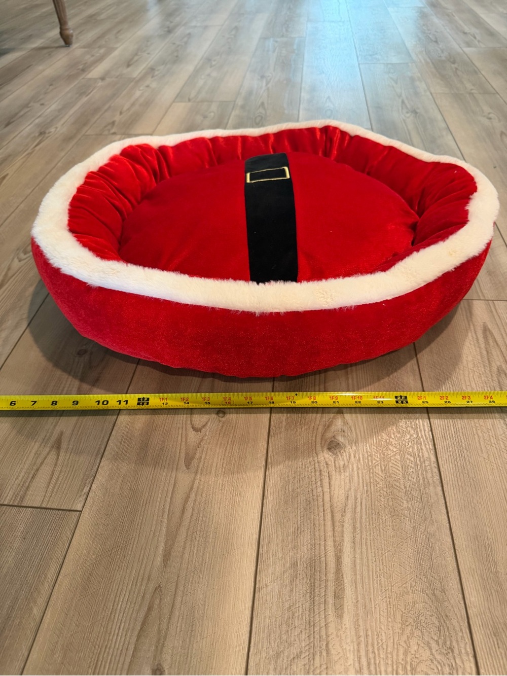 Christmas Red Plush Pet Bed